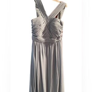 Never worn. Bill Levkoff prom or bridesmaid dress. Slate. Style: 1276
